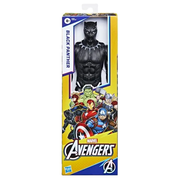 Hasbro - Figurine Black Panther 30 cm - Marvel Avengers Titan Hero Series - Jouet pour enfants dès 4 ans - Couleur Noir