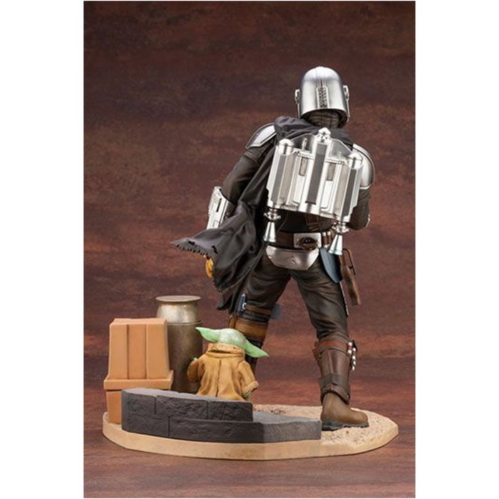Kotobukiya Figurine Star Wars The Mandalorian 27cm avec Grogu - PVC de Collection