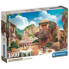 Clementoni Puzzle Grand Format Vues d'Italie - 1500 Pièces - Taille Assemblé 59.2 x 84.3 cm - Haute Qualité