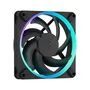 Fractal Design Momentum 12 RGB - Ventilateur PC 120mm avec Anneau ARGB Gen 2, Contrôle PWM, Roulement FDB, Pales LCP - Noir