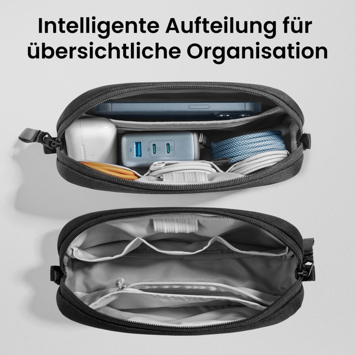 tomtoc Light-T12 Essential Tech Organizer Noir tomtoc Light-T12 Essential Tech Organizer Noir