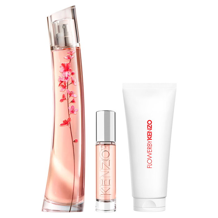 Kenzo Set Flower Ikebana Sakura Eau De Parfum Kenzo Set Flower Ikebana Sakura Eau De Parfum