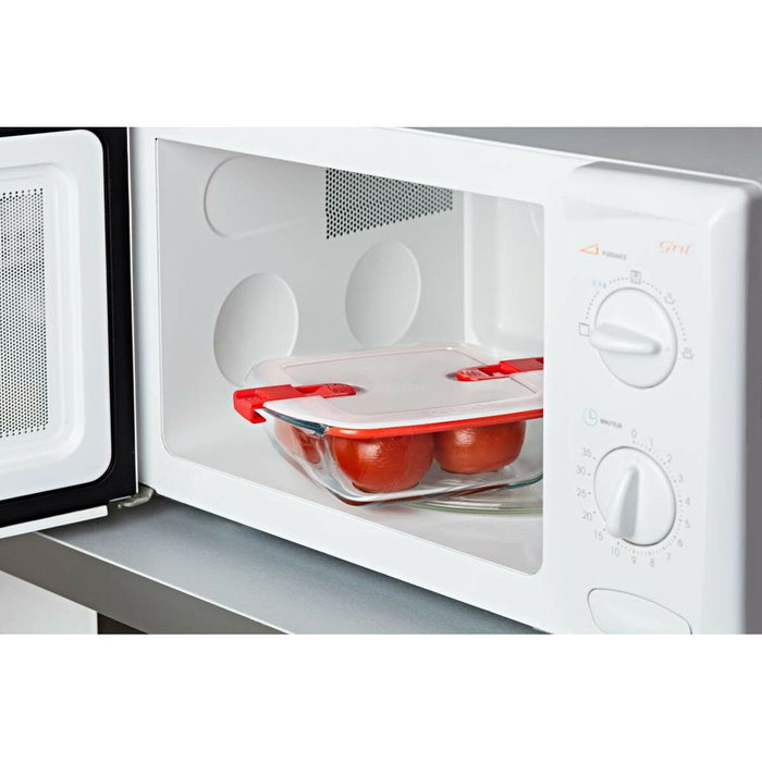 Pyrex Plat Carré Cook & Heat 2,2 L avec Couvercle