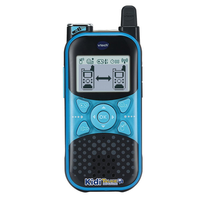 V-Tech Kiditalkie Explorer 80-572522 - Walkie-Talkie Enfant avec Fonction Changeur de Voix, Jeux, Linterna et Écran Lumineux - Pour Enfants de 4 Ans et Plus