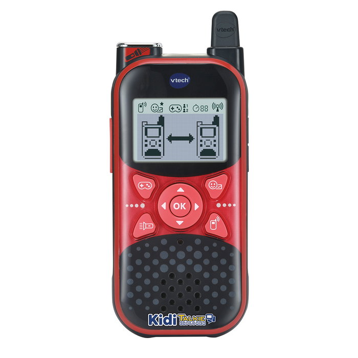V-Tech Kiditalkie Explorer 80-572522 - Walkie-Talkie Enfant avec Fonction Changeur de Voix, Jeux, Linterna et Écran Lumineux - Pour Enfants de 4 Ans et Plus