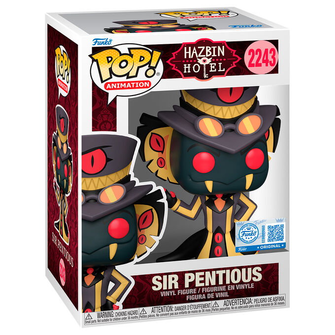 FUNKO Figura POP Hazbin Hotel Sir Pentious Exclusive FUNKO Figura POP Hazbin Hotel Sir Pentious Exclusive