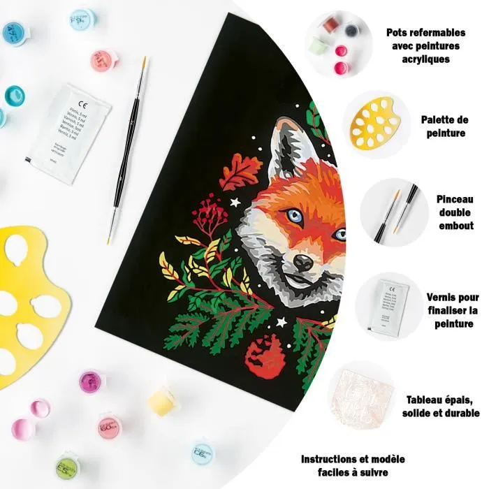 Ravensburger Puzzle Décoration Murale Renard Pixie Cold 20x20 cm