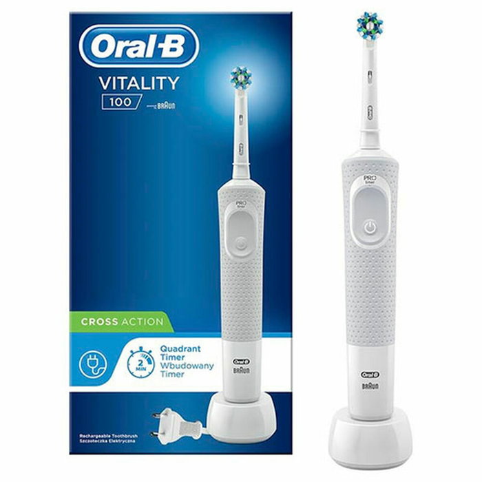 Brosse à dents électrique Oral-B VITALITY 100 Blanc Brosse à dents électrique Oral-B VITALITY 100 Blanc