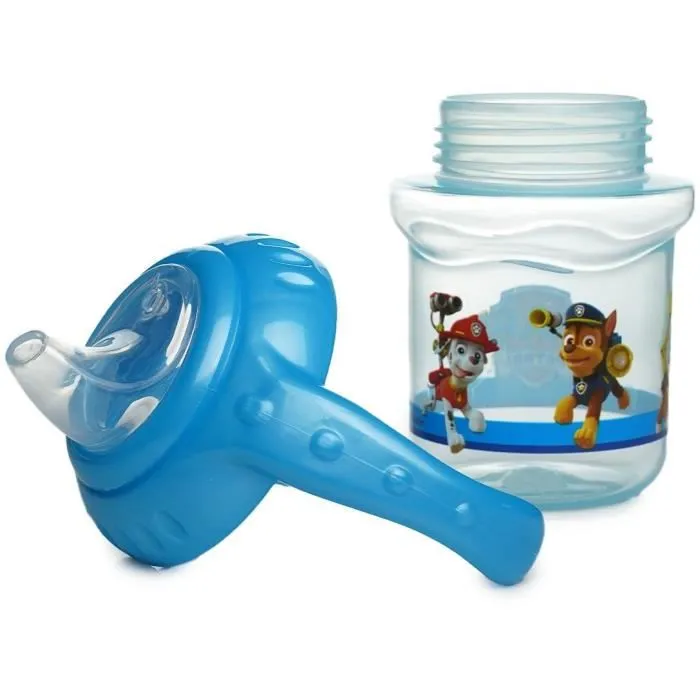 Thermobaby - Tasse d'apprentissage Pat'Patrouille 250 ml avec bec silicone et système anti-fuites - Pour enfants à partir de 10 mois