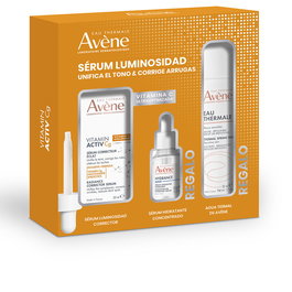 Avène - Coffret 3 Pièces Sérum Vitamin Active CG 30 ml + Sérum Hydratant 10 ml + Eau Thermale 50 ml - Soin Anti-Âge Éclat