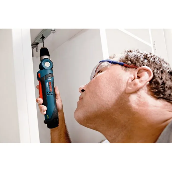 Bosch Professional GWB 12V-10 - Perceuse-visseuse à choc d'angle 12V avec tête orientable 5 positions, mandrin Autolock, pour bois 10 mm, compatible batteries 12V