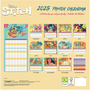 PYRAMID - Calendrier planificateur familial Stitch Disney 2024-2025, 30x30 cm avec 6 colonnes et 180 autocollants
