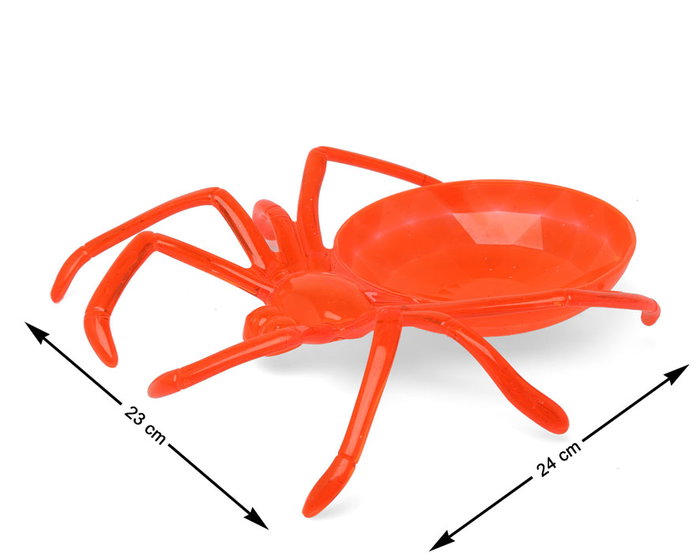 Plat en forme d'araignée rouge 24 cm Plat en forme d'araignée rouge 24 cm