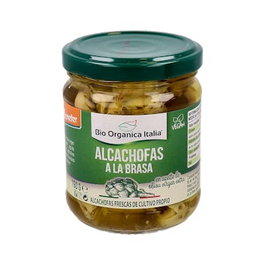 BIO ORGANICA ITALIA Alcachofas a la brasa en huile 190g Demeter