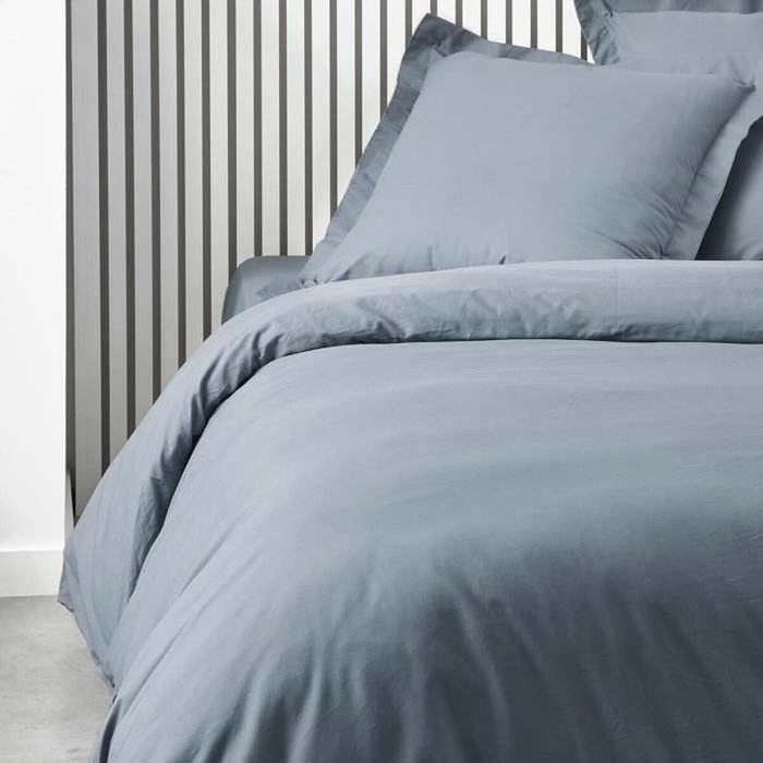 Today Housse de couette Essential Bleu Denim 240 x 260 cm Today Housse de couette Essential Bleu Denim 240 x 260 cm