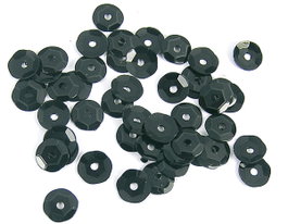 Innspiro Paillettes circulaires noir mat 7mm 35g