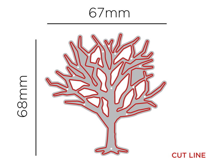 Misskuty Pochoir fin ZAG Halloween arbre sans feuilles Misskuty Pochoir fin ZAG Halloween arbre sans feuilles