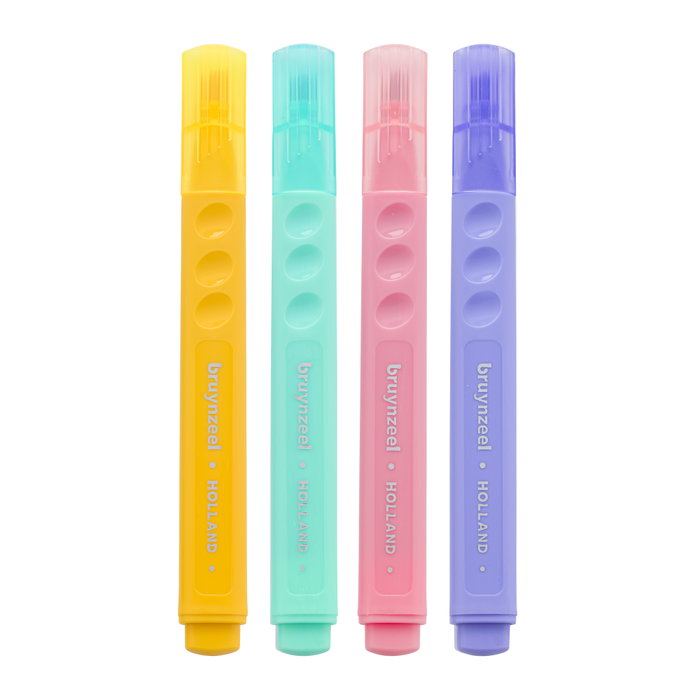 Bruynzeel 4 rotuladores fluorescentes – couleurs pastel