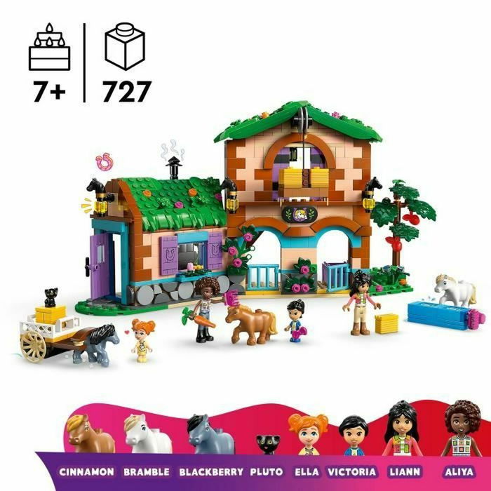 LEGO Friends 42654 Rancho de ponis y establos - Set de construcción para niñas de 7 años