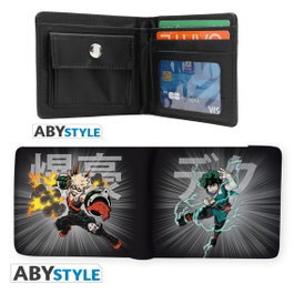 Abystyle Portefeuille My Hero Academia Izuku Midoriya Deku - Porte-cartes en vinyle 9.5x11 cm