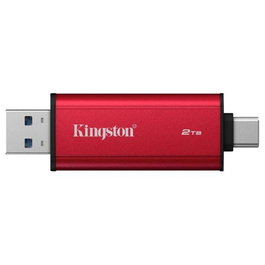 Kingston SSD Externe Dual Portable 2 To Noir, rouge