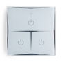 Commutateur Intelligent Tactile Verre 3 Via 1800W Compatible Google Home/Alexa