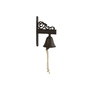 Cloche Home ESPRIT Marron Noir Corde Fer 14,5 x 7,5 x 18,5 cm
