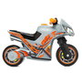 Molto - Porteur bébé moto premium argenté 74 x 32 x 47 cm - Sans piles ni sons - En plastique - Dès 18 mois