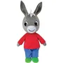 Jemini Peluche Trotro - Peluche d'âne géante 61 cm rouge pour bébé et enfant dès 2 ans