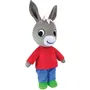 Jemini Peluche Trotro - Peluche d'âne géante 61 cm rouge pour bébé et enfant dès 2 ans