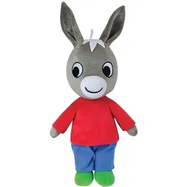 Jemini Peluche Trotro - Peluche d'âne géante 61 cm rouge pour bébé et enfant dès 2 ans
