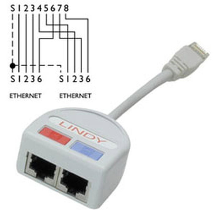 LINDY Adaptateur UTP 34002 Gris