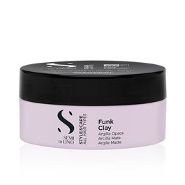 Alfaparf Milano STYLE STORIES Funk Clay - Cire coiffante effet mat et texture, tenue modérée, volume et hydratation légère, avec argile et Moringa, 100 ml