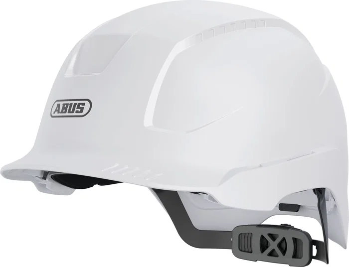 ABUS SCATOR-E Casque de protection électrique industriel, 1500V DC / 1000V AC, ABS, blanc polaire, technologie PowerTriangle, 6 points, visière courte, Euroslot 30mm ABUS SCATOR-E Casque de protection électrique industriel, 1500V DC / 1000V AC, ABS, blanc polaire, technologie PowerTriangle, 6 points, visière courte, Euroslot 30mm