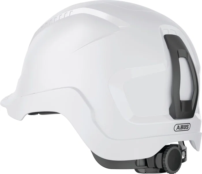 ABUS SCATOR-E Casque de protection électrique industriel, 1500V DC / 1000V AC, ABS, blanc polaire, technologie PowerTriangle, 6 points, visière courte, Euroslot 30mm ABUS SCATOR-E Casque de protection électrique industriel, 1500V DC / 1000V AC, ABS, blanc polaire, technologie PowerTriangle, 6 points, visière courte, Euroslot 30mm