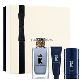 Dolce & Gabbana K Eau de Toilette pour Homme 100ml + Gel Douche 50ml + Deodorant 75ml - Coffret Cadeau