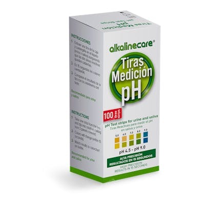 ALKALINE CARE Bandelettes de mesure de pH haute précision salive-urine 100u