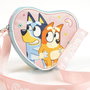 CERDÁ Sac à dos Bluey en forme de cœur - 15x14x4 cm - Composition: 80% polyester, 20% PU