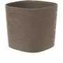 Garden ID Respect - Pot de jardin avec réserve d'eau - Taupe - 20 x 20 cm - 100% recyclable - Structure texturée