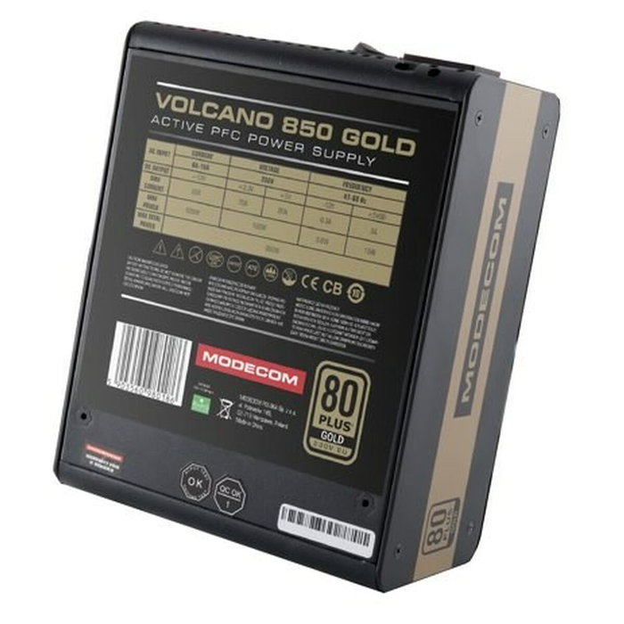 Modecom ZAS-MC92-SM-850-ATX-VOLCANO-GOL 850 W 80 Plus Gold ATX Modecom ZAS-MC92-SM-850-ATX-VOLCANO-GOL 850 W 80 Plus Gold ATX