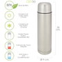 ORYX Termos Liquides en Acier Inoxidable 1 Litre