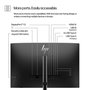 HP Moniteur HP Series 5 Pro 24 pouces 524pn - Écran WUXGA 100 Hz sans bords 3 côtés, sans PVC, confort ergonomique et HP Eye Ease