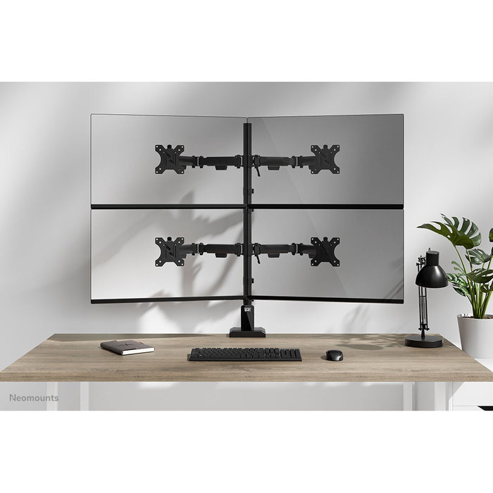 Neomounts DS60-600BL2-2 Support de table d'écran 10-32 pouces Noir