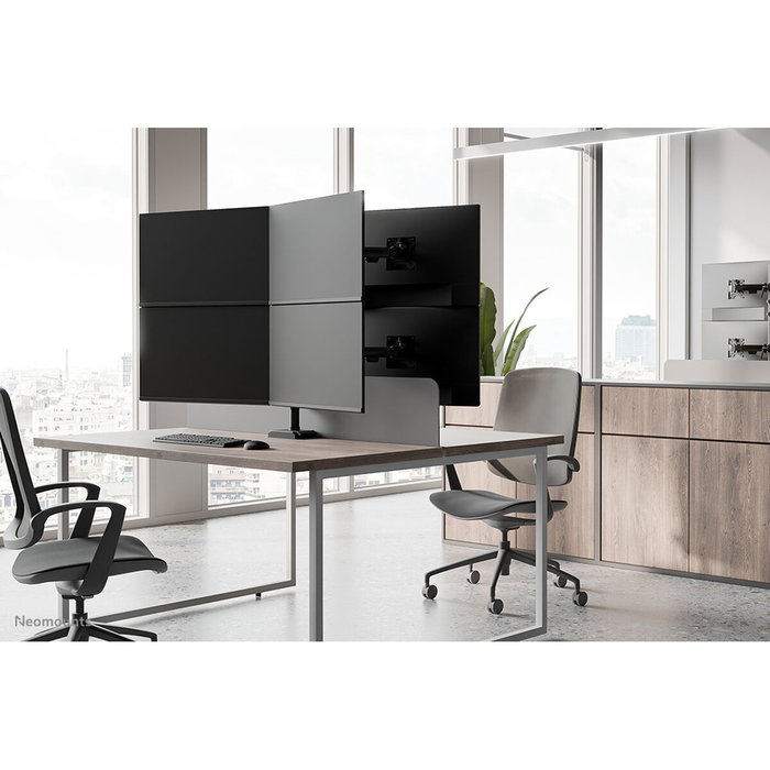 Neomounts DS60-600BL2-2 Support de table d'écran 10-32 pouces Noir