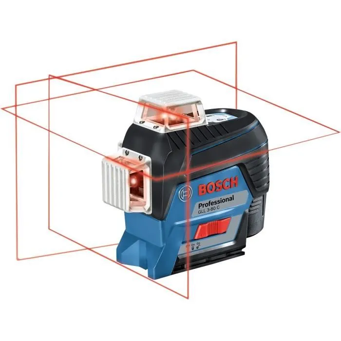 Bosch Professional GLL 3-80 C 0601063R00 Niveau Laser 3 Lignes 360°, Bluetooth, Portée 120 m, Noir et Bleu Bosch Professional GLL 3-80 C 0601063R00 Niveau Laser 3 Lignes 360°, Bluetooth, Portée 120 m, Noir et Bleu