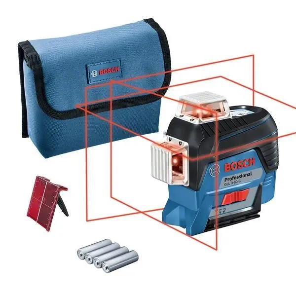 Bosch Professional GLL 3-80 C 0601063R00 Niveau Laser 3 Lignes 360°, Bluetooth, Portée 120 m, Noir et Bleu Bosch Professional GLL 3-80 C 0601063R00 Niveau Laser 3 Lignes 360°, Bluetooth, Portée 120 m, Noir et Bleu