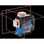 Bosch Professional GLL 3-80 C - Niveau Laser 3 Lignes 360°, Bluetooth, 120 m