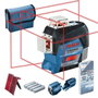 Bosch Professional GLL 3-80 C - Niveau Laser 3 Lignes 360°, Bluetooth, 120 m