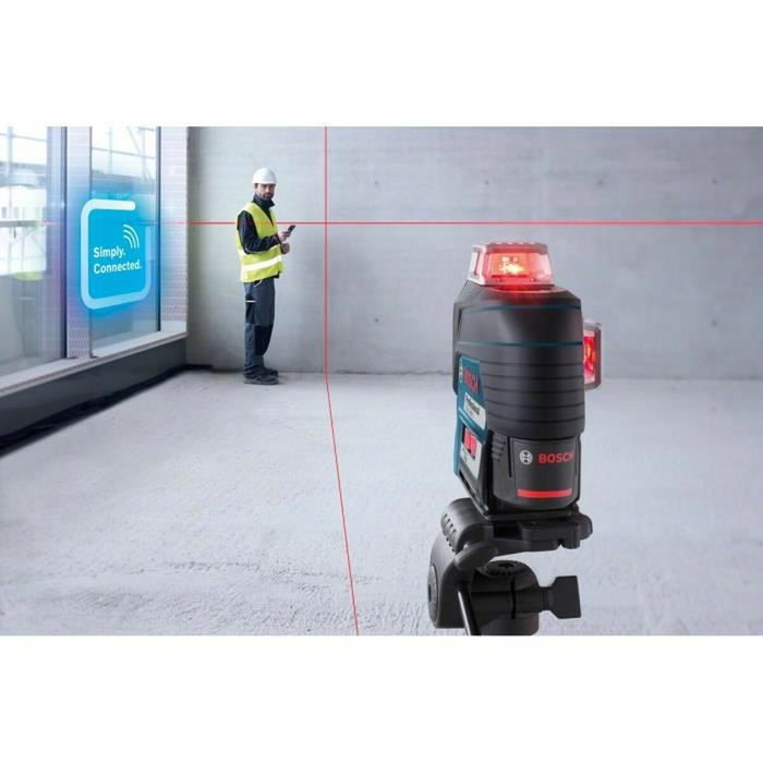 Bosch Professional GLL 3-80 C - Niveau Laser 3 Lignes 360°, Bluetooth, 120 m