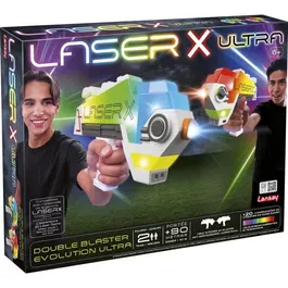 LANSAY Laser X Double Blaster Evolution Ultra - Jeu de tir laser avec portée de plus de 90 mètres - Pour enfants dès 6 ans - Référence 87552